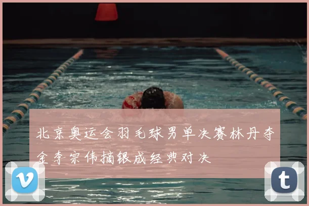 北京奥运会羽毛球男单决赛林丹夺金李宗伟摘银成经典对决